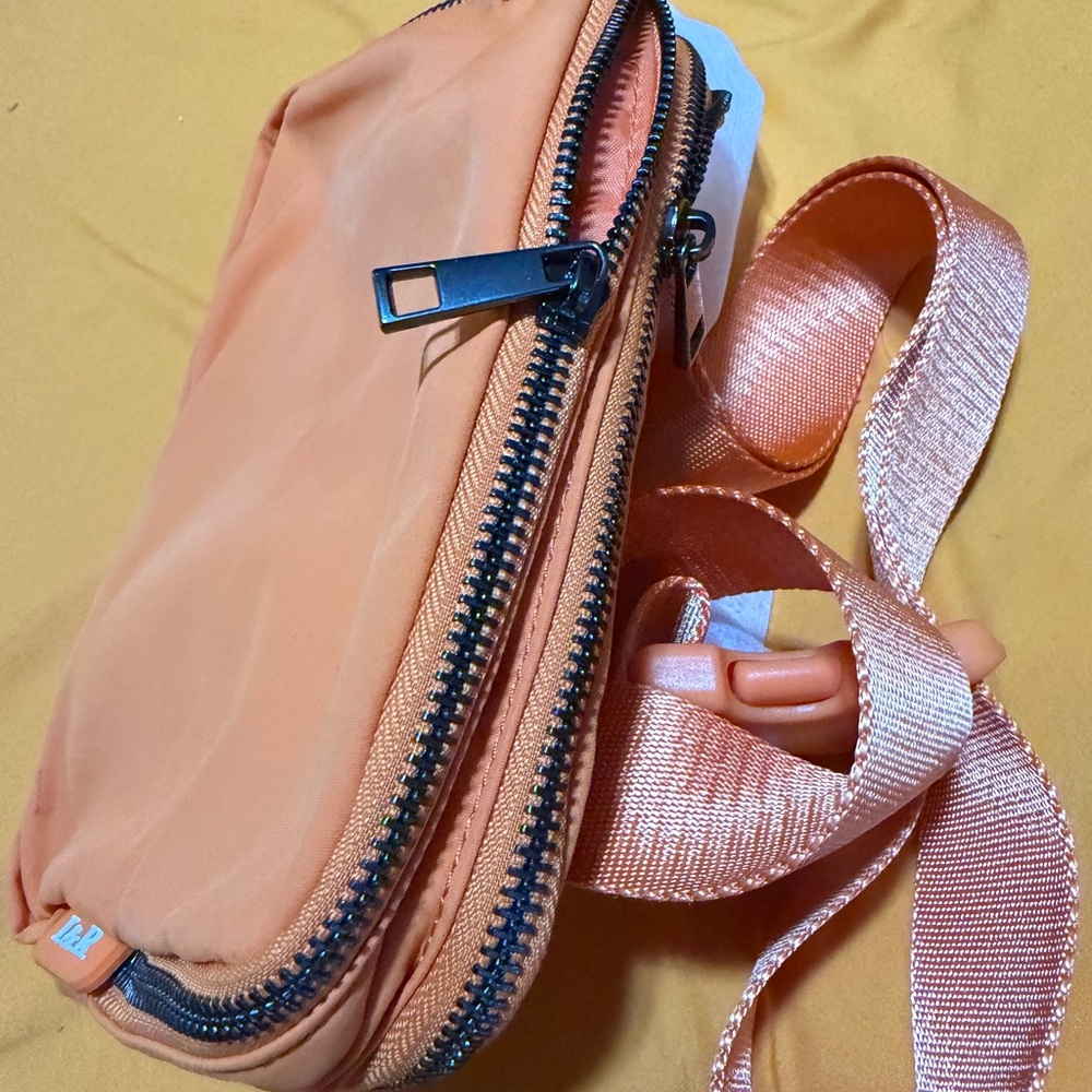 Elegant orange2 pocket Crossbody Bag